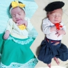 Bebês internados na UTI Neonatal do HSA são vestidos com trajes gaúchos durante o mês de setembro